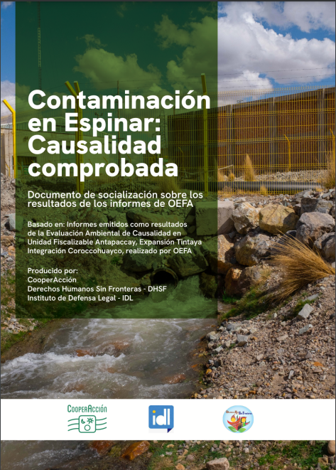 Glencore-Antapaccay mine is the proven source of contamination in Espinar, Peru